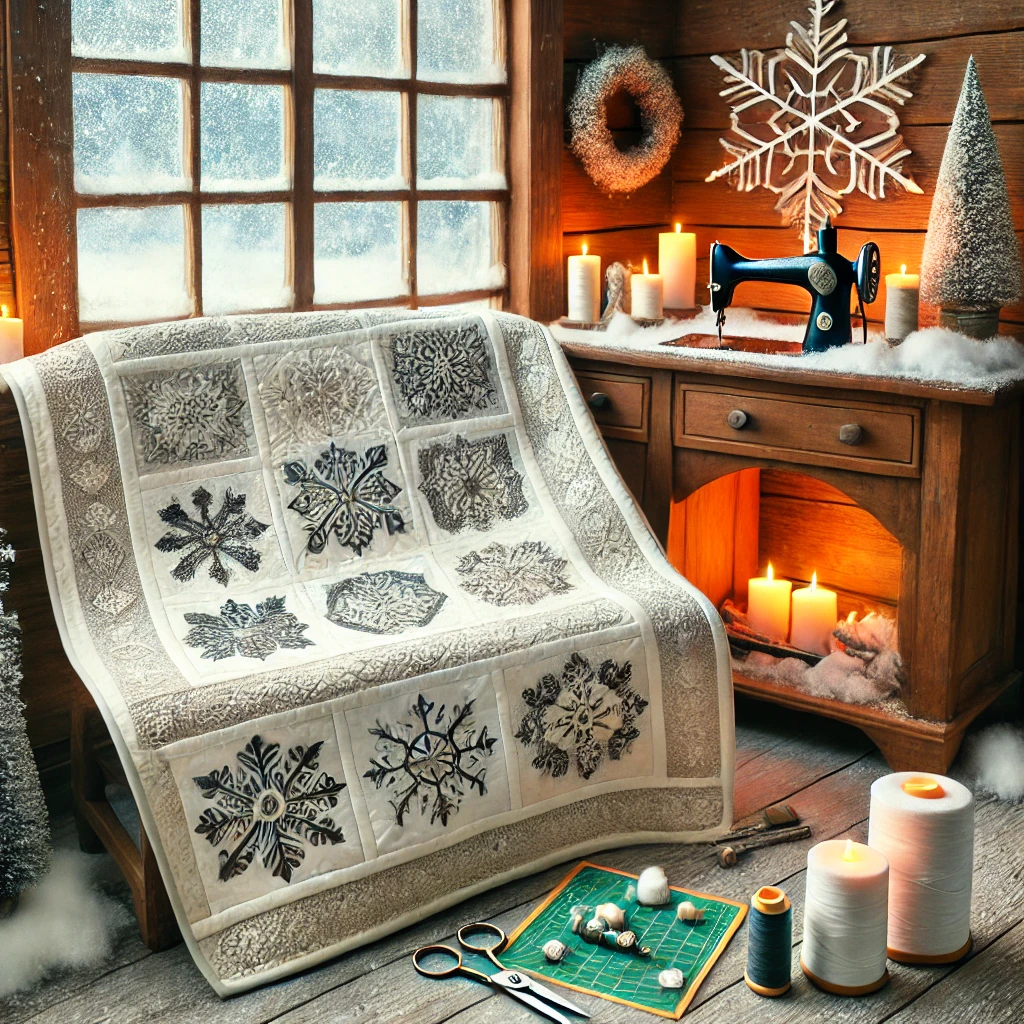 How to Quilt a Snowflake Pattern for Winter Décor